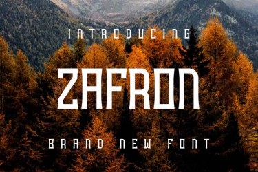Zafron Font free download – Branding font preview