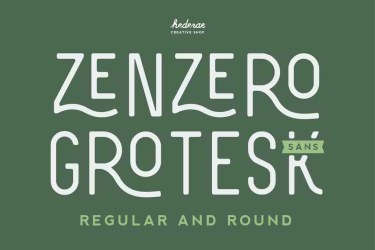 Zenzero Sans Font free download – Serif Fonts font preview