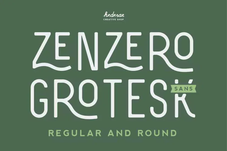Zenzero Sans Font preview 4 – Serif Fonts font sample