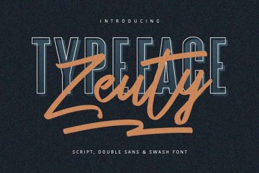 Zeuty Font Collection free download – Branding font preview