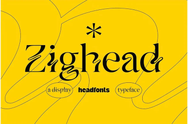 Zighead Display Font free download – similar font preview