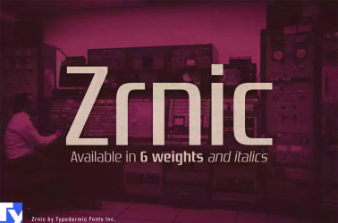 Zrnic Font free download – Sans Serif Fonts font preview