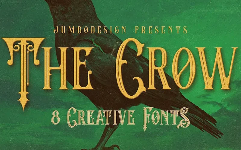 The Crow Vintage Style Font